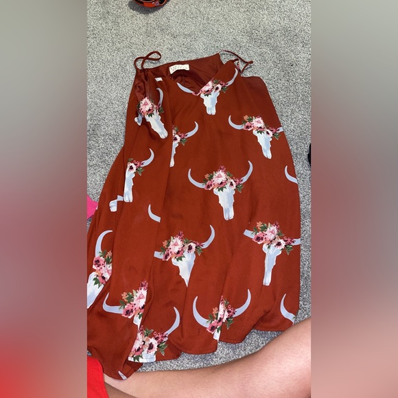 Cow skull dress with pockets - Picture 1 of 1